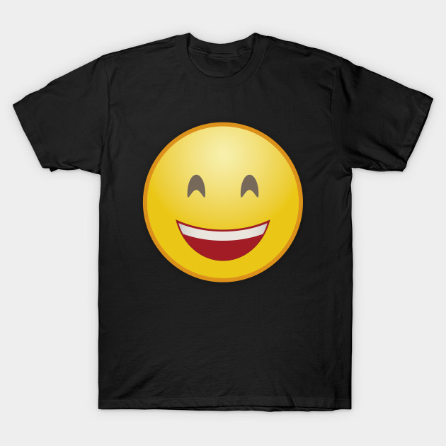 laughing smiley with crescentic eyes